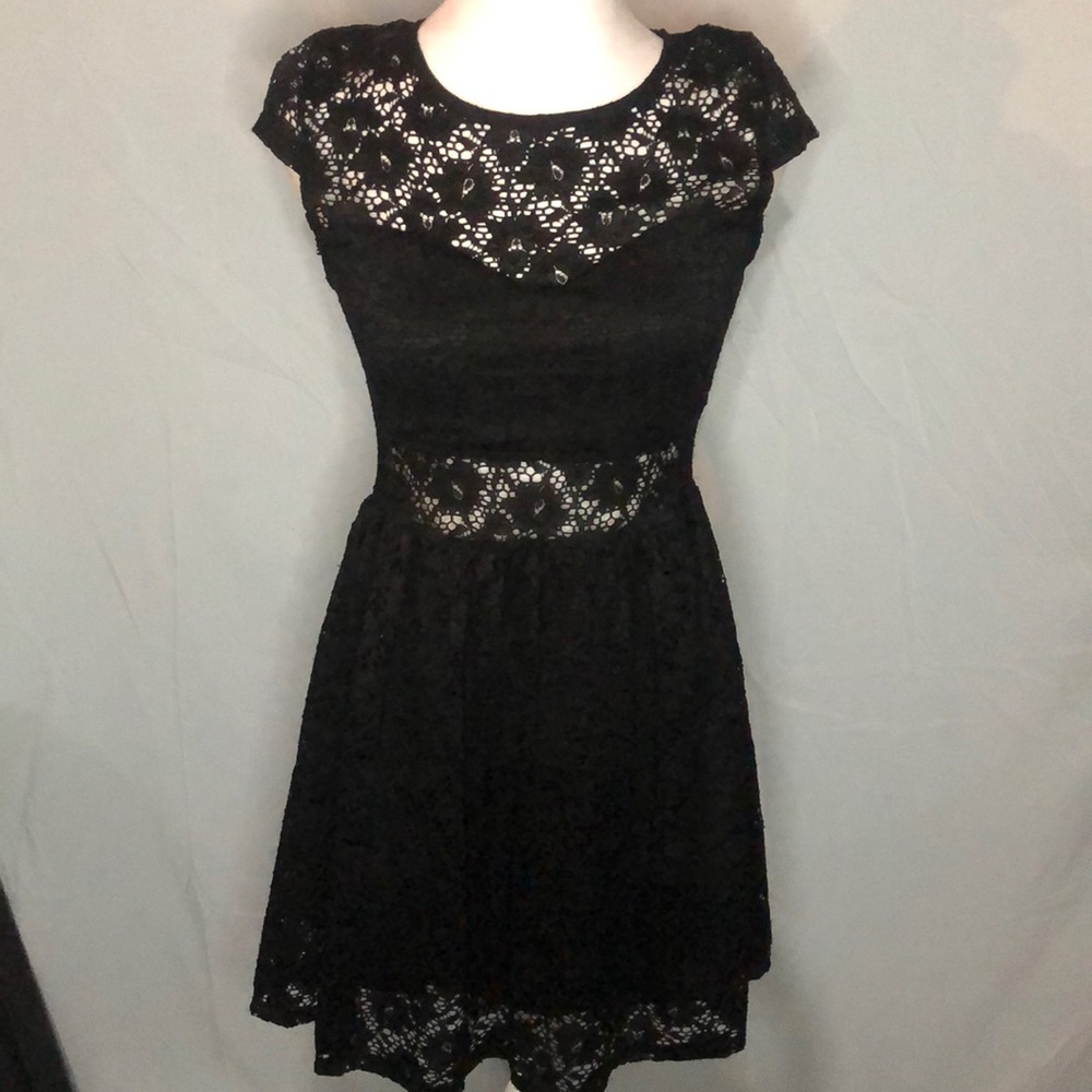 Derek Heart Junior Girls Lace Mini Dress Size Medium EUC